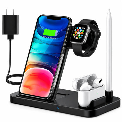 4 in 1 Wireless Charger Charging Station Stand